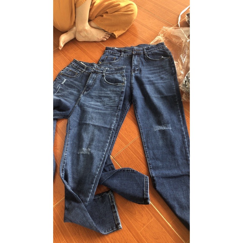 (Bigsize 32-36) Quần Dài Jeans BigSize, Quần Bò Cạp Cao Đủ Màu, Lưng Siêu Cao, Co Giãn Mạnh Dài Chuẩn