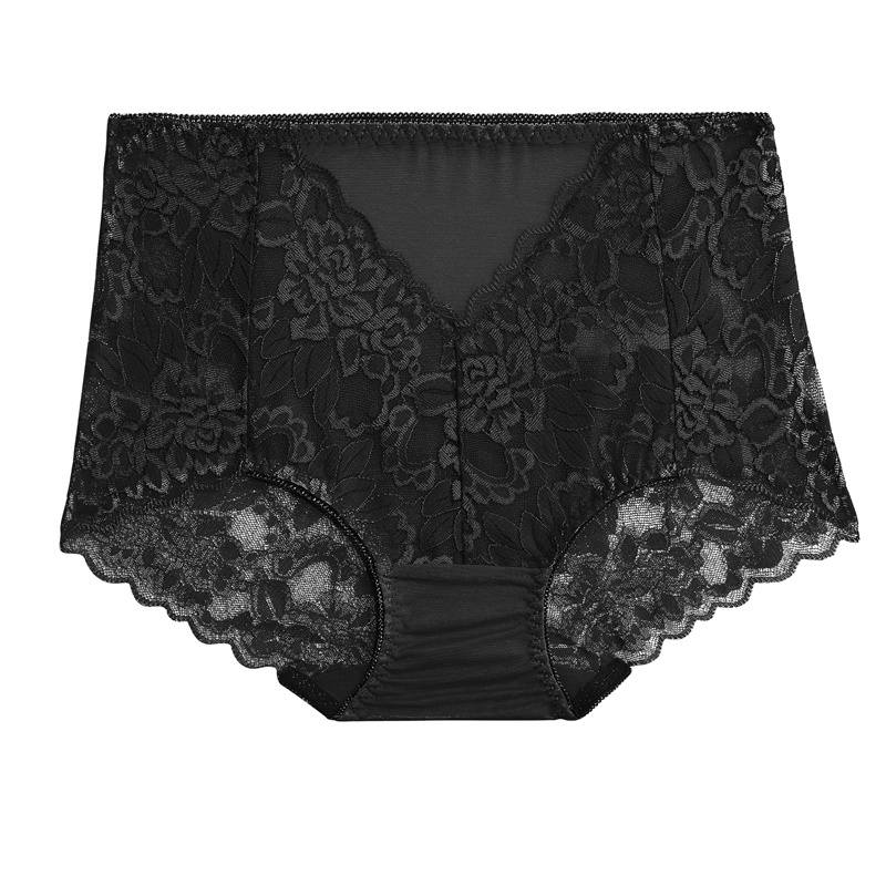 Quần lót TAKETALK mềm mại phối ren lưng cao có size lớn M-3XL dành cho nữ tùy chọn màu sắc