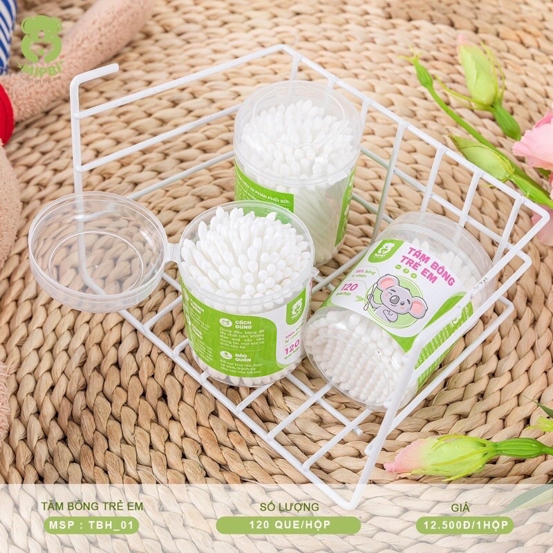 Tăm Bông Kháng Khuẩn Mipbi Cho Bé