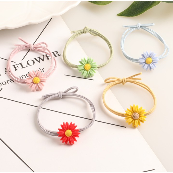Combo 10 Dây Buộc Tóc Hoa 5 Cánh Ulzzang Siêu Hot Trend K26