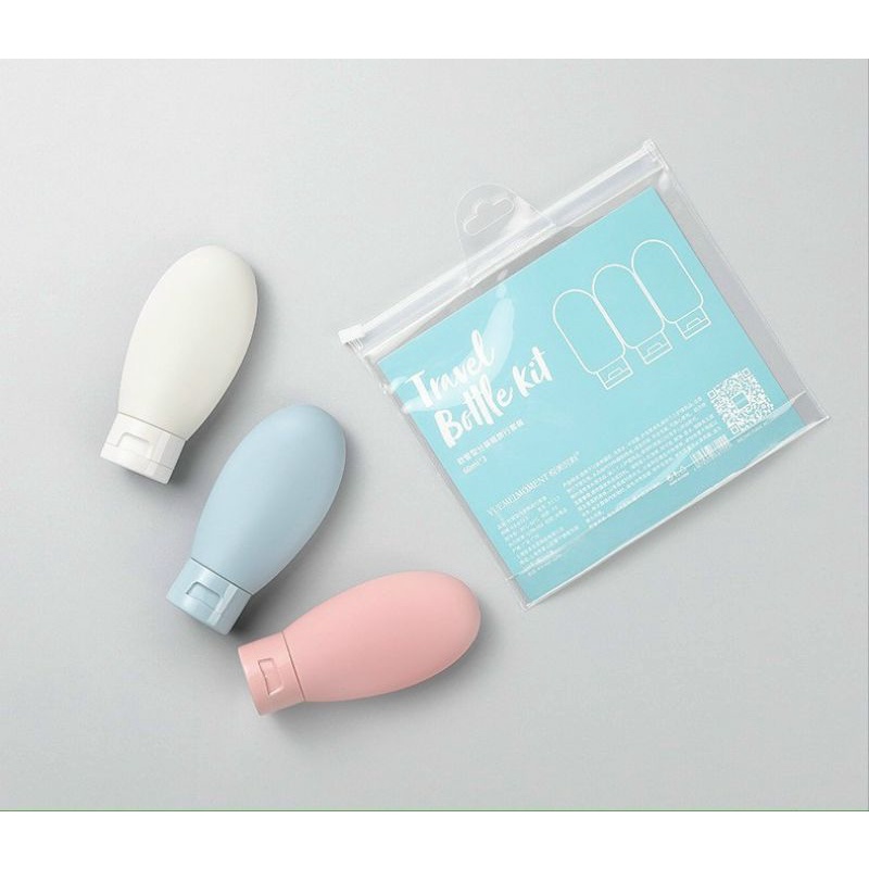 Bộ 3 chai chiết dầu gội , sữa tắm , mỹ phẩm du lịch