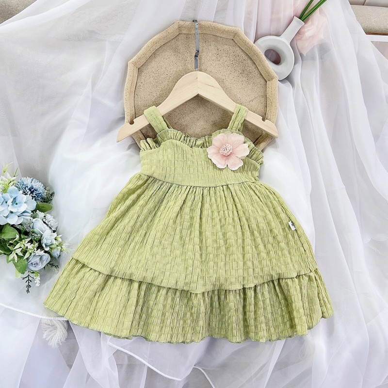 Váy Xốp Hoa Trà siêu xinh cho bé 10-20kg