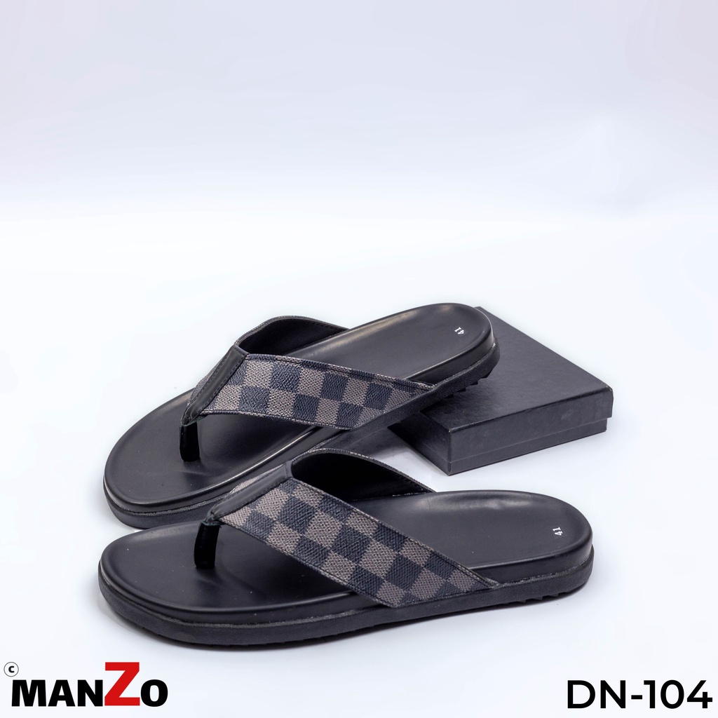 Dép xỏ ngón đế cao su nguyên khối siêu bền - Dép nam hàng hiệu MANZO - DN 104 - Manzo Store