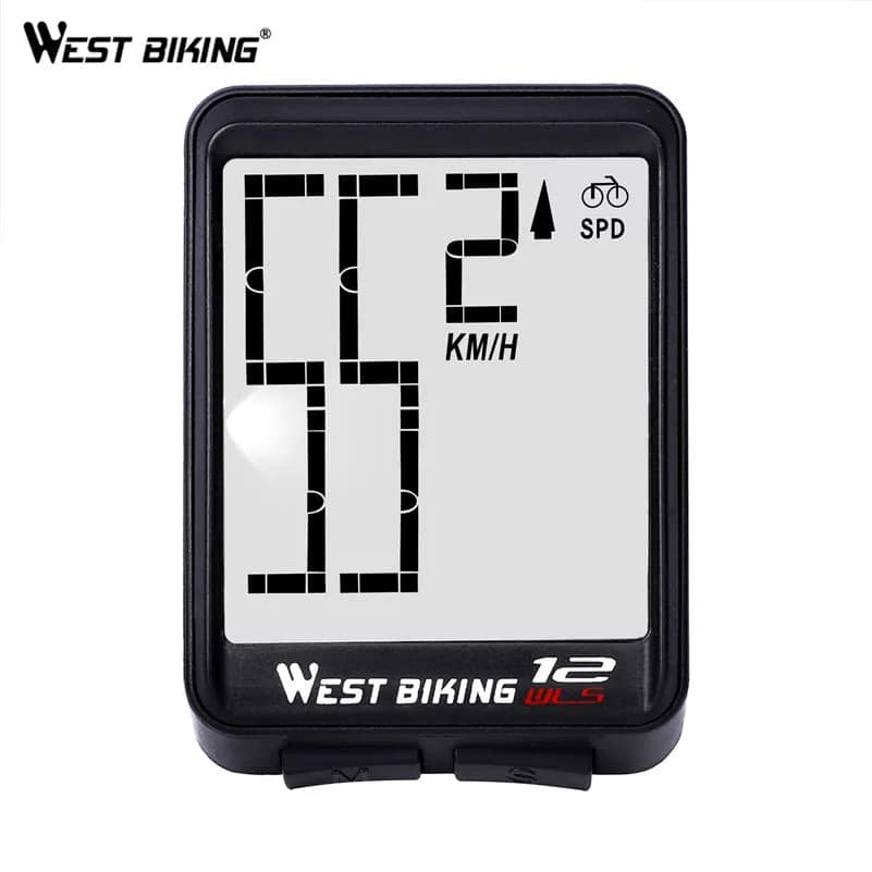 Đồng hồ đo tốc độ xe đạp không dây WEST BIKING 12WLS có đèn nền