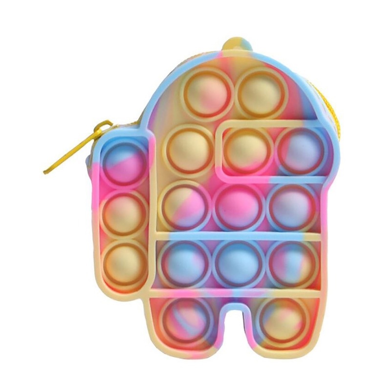 (MỚI) Ví silicon mini đựng tiền xu hình búp bê hoạt hình dễ thương
