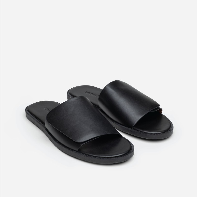 Dép quai ngang Tanjun Slides da Microfiber thương hiệu Leonardo