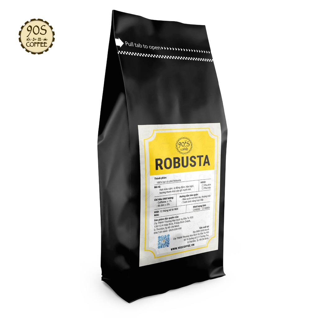 [HOT] Túi 250Gr Cà Phê Robusta Rang Mộc Nguyên Chất Dùng Pha Máy & Pha Phin | 100% Cà Phê Sạch | 90S Coffee Vietnam | BigBuy360 - bigbuy360.vn