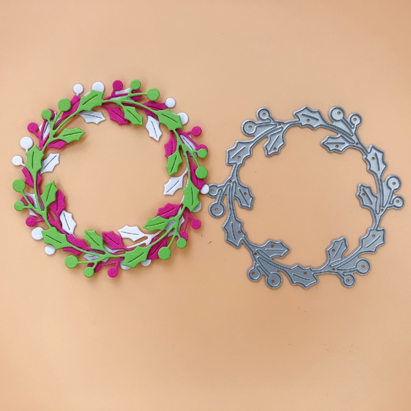 Khuôn Cắt Giấy Làm Từ Kim Loại Hình Chiếc Lá Trang Trí Scrapbook