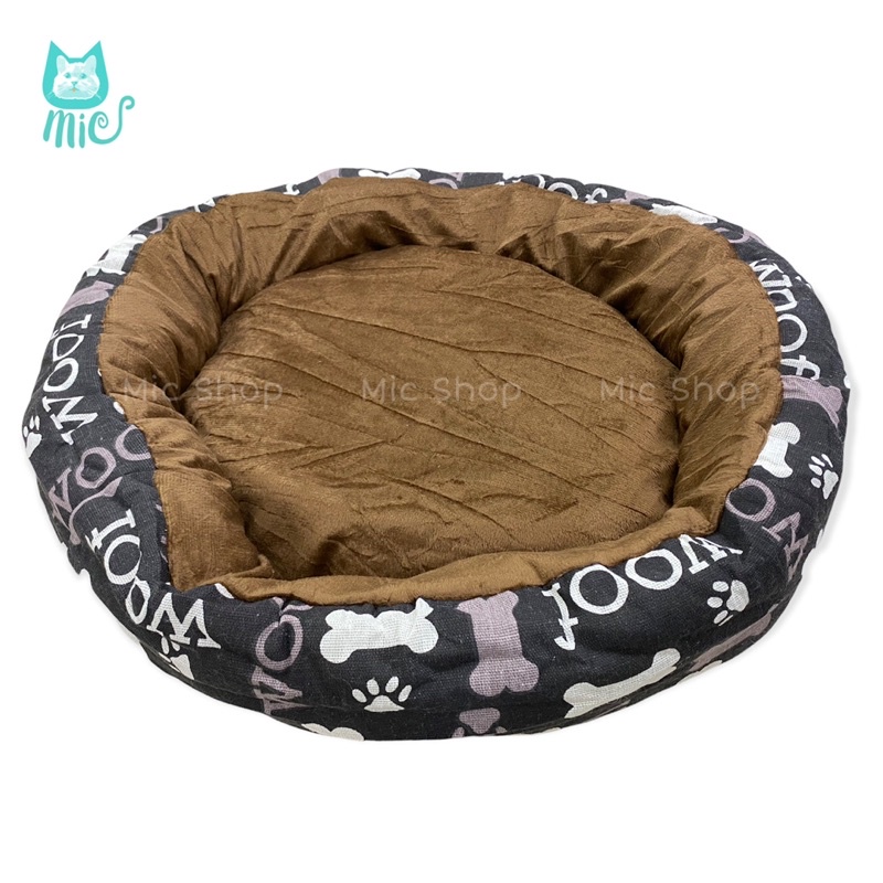Đệm ổ hình tròn cho thú cưng, nhà cho chó mèo (Ảnh thật shop chụp)