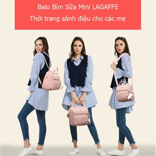 [TẶNG MÓC NGỰA] Túi Xách Balo Bỉm Sữa Mini LAGAFFE Mẫu Mới Nhất Hot Nhất
