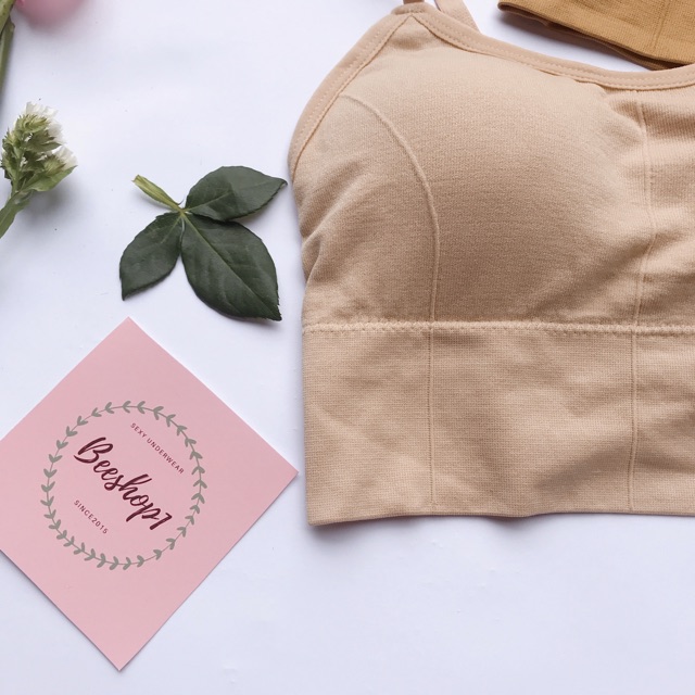 66HOAN15K21H_Hoàn 15k đơn 99k_Áo bra tập gym, áo ngực cotton có mút ngực mềm mại AC69 | BigBuy360 - bigbuy360.vn