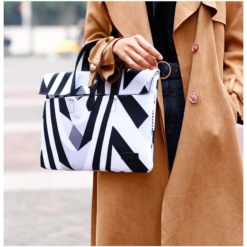 [FREESHIP] Túi chống sốc laptop Cartinoe outstanding 15" đen trắng | BigBuy360 - bigbuy360.vn