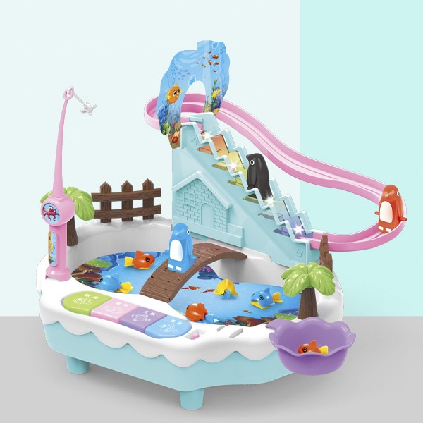 HÀNG XỊN] Đồ chơi câu cá , đàn cầu trượt, leo thang 3 trong 1 cao cấp