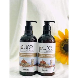 Dầu Gội Và Dầu Xả Chính Hãng PETALO PURE COLLAGEN Ý 850ML
