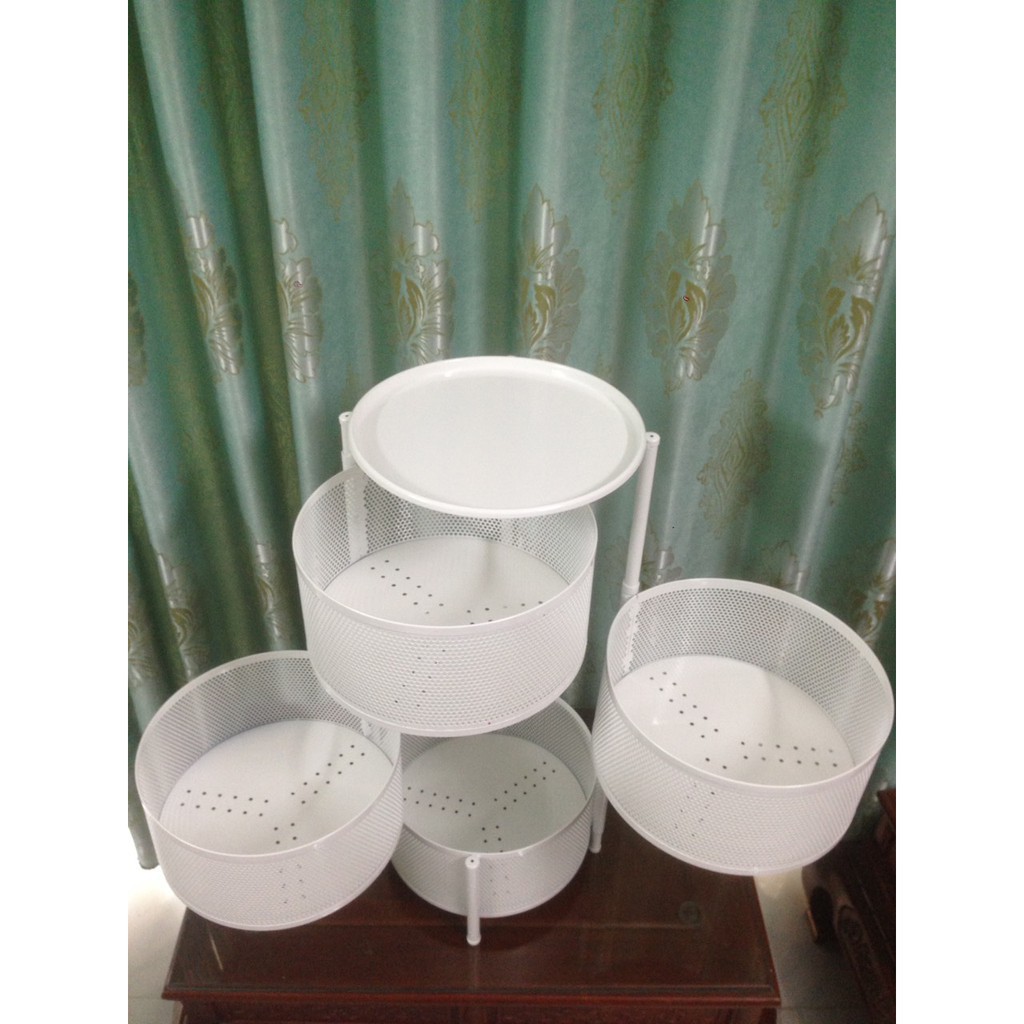 Kệ Xoay Đa Năng,Kệ tròn xoay đa năng nhà bếp Chất Liệu Thép Không Gỉ, HÀNG LOẠI 1,có bánh xe di chuyển | BigBuy360 - bigbuy360.vn