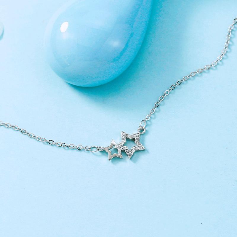 Vòng tay Hai Ngôi Sao phụ kiện thời trang nữ lắc tay phong cách Hàn Quốc