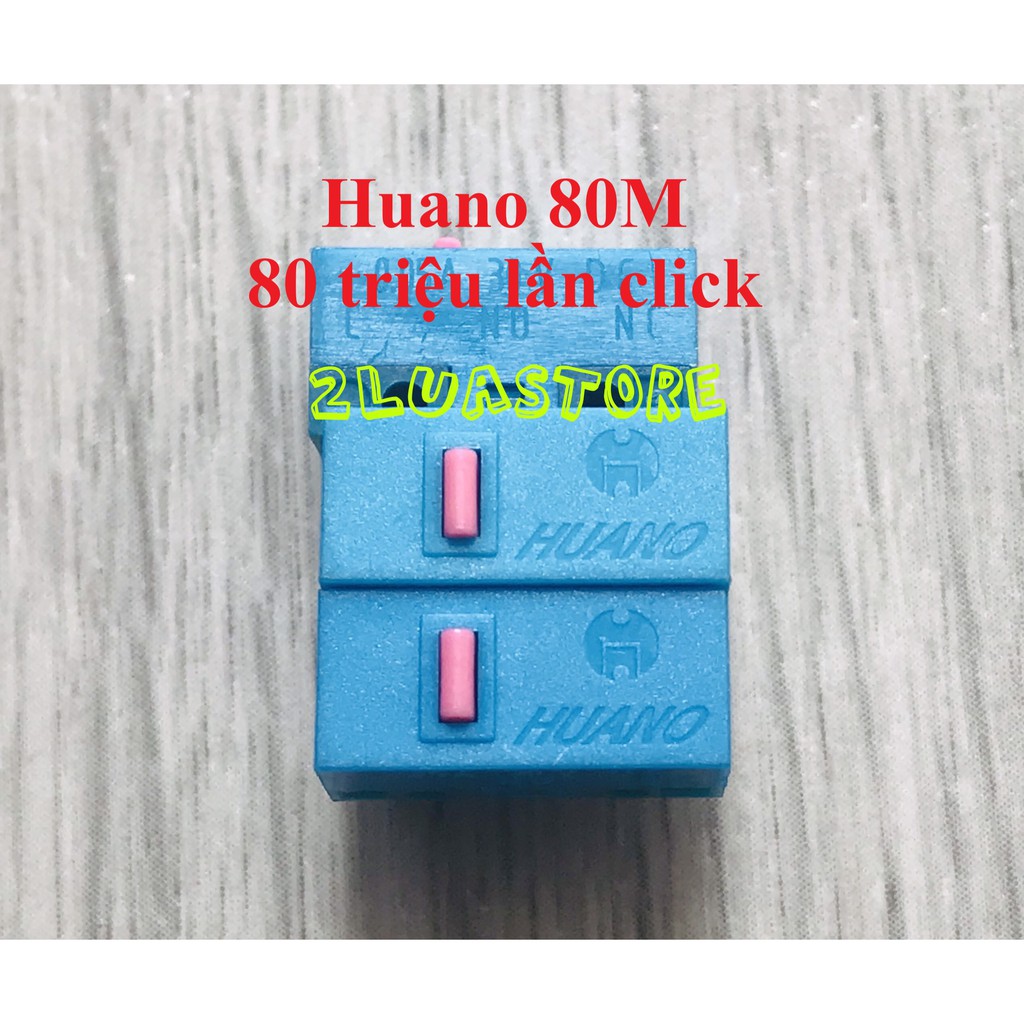 Nút click chuột Huano 80M pink dot 80 triệu lần bấm