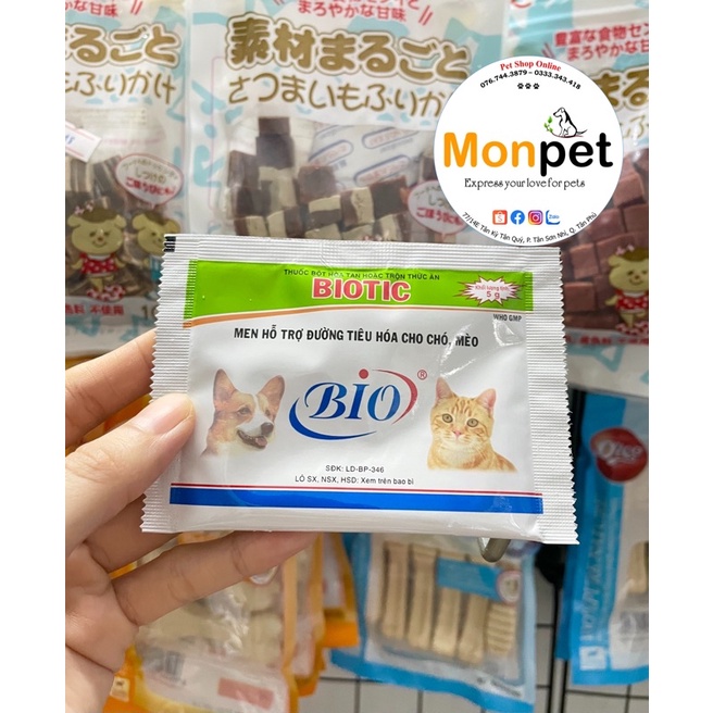 Men Tiêu Hóa Hỗ Trợ Đường Ruột Cho Chó Mèo bio BIOTIC 5g