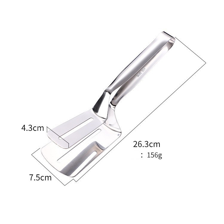 Kẹp gắp đồ ăn bằng inox ,chiên xẻng nướng ,gắp đồ nóng như bít tết, cá rán, thịt nướng