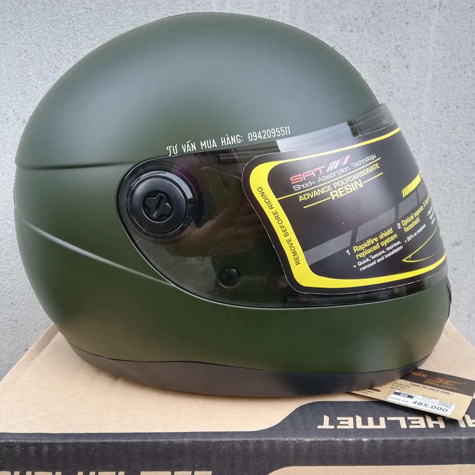 MŨ BẢO HIỂM FULLFACE ROYAL CHÍNH HÃNG - MŨ BẢO HIỂM CÓ CẰM GỌN NHẸ DÀNH CHO NAM VÀ NỮ