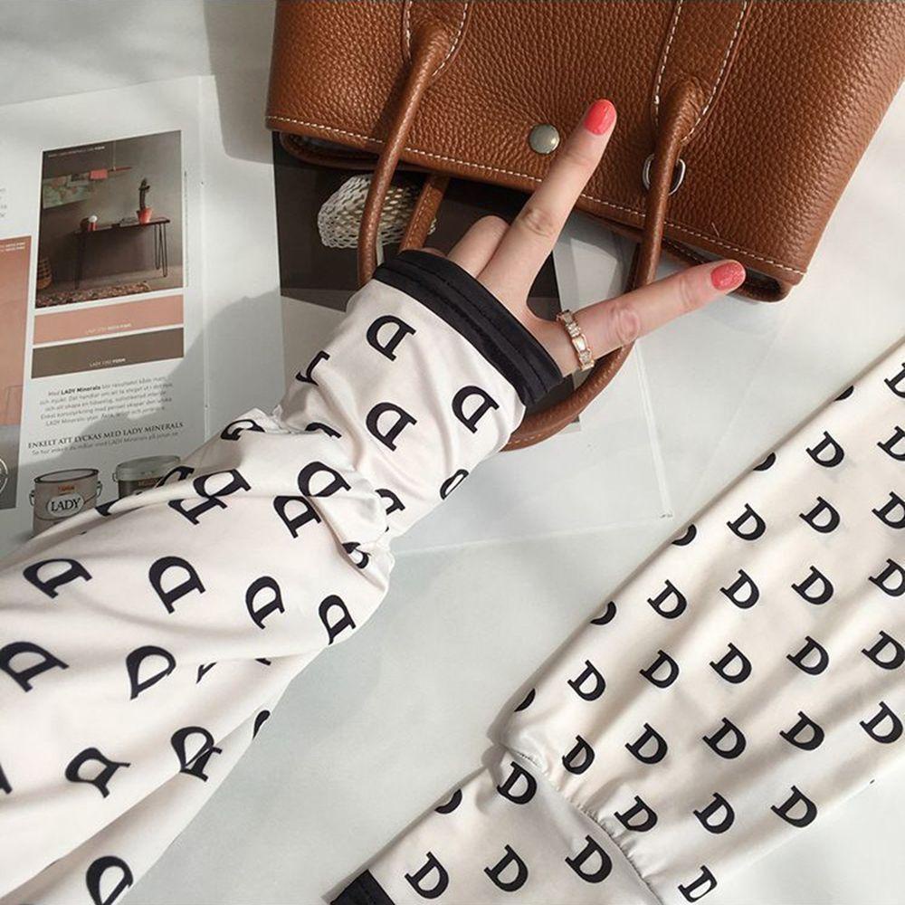 Găng Tay Lái Xe 26Eddie Bằng Lụa Lạnh Mỏng Giữ Ấm Chống Nắng Họa Tiết Da Báo Trái Tim