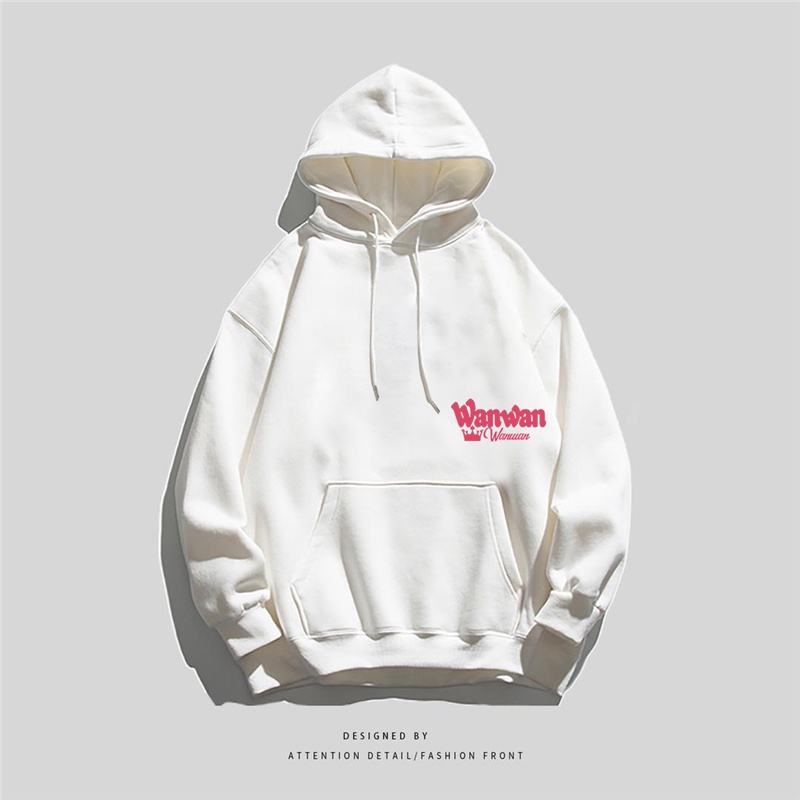 NRVP Áo Khoác Hoodie Tay Dài Dáng Rộng In Họa Tiết Phong Cách Hàn Quốc Dành Cho Nam Nữ