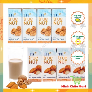 Sữa Hạt Óc Chó/ Hạnh Nhân Th True Nut 180ml Lốc 4 Hộp