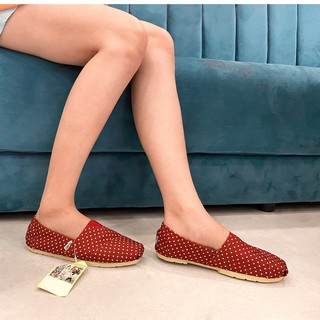 ⚡️[FREE SHIP]⚡️GIÀY TOMS ĐỎ (đế cao su đúc)