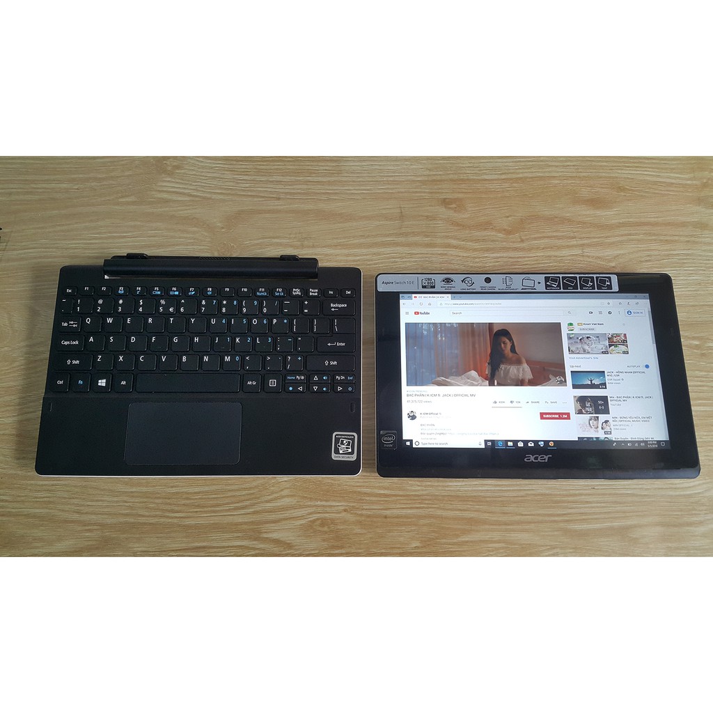 Laptop acer 2 trong 1 - Giải trí tiện lợi - Màn hình có thể tách rời như máy tính bảng