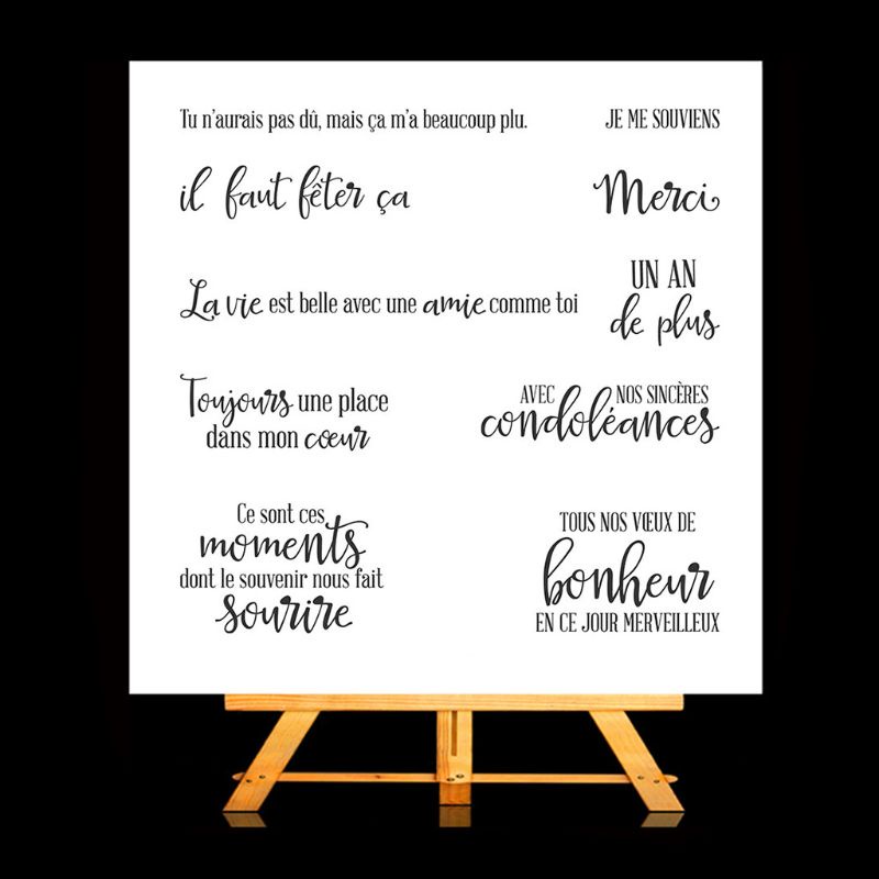 Con Dấu Silicone Trong Suốt Hình Chữ Cái Tiếng Anh Trang Trí Scrapbook