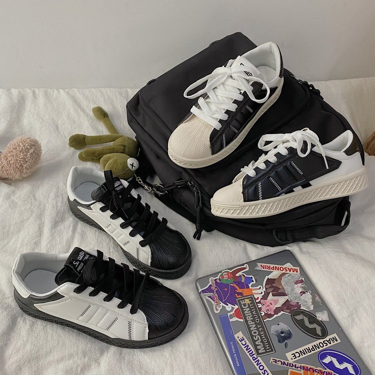 [ Mã 66CBSALE giảm 30K đơn 200K] Giày Thể Thao Bằng Da Pu Thời Trang Hàn Quốc Dành Cho Bạn Nữ | BigBuy360 - bigbuy360.vn