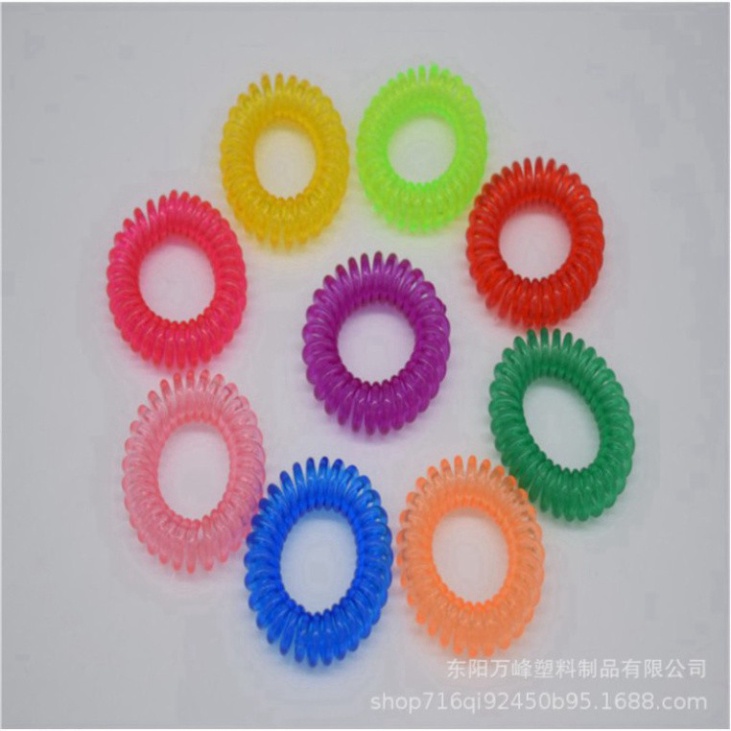 Dây buộc tóc xoắn phong cách đơn giản nhiều màu trẻ trung