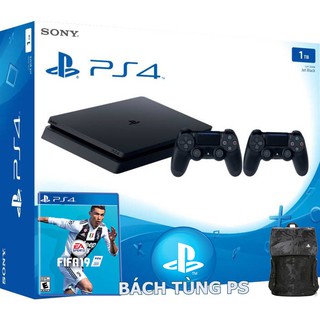 Máy ps4 slim 2 tay cầm + fifa 2019