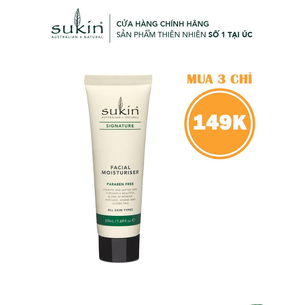 Kem Dưỡng Ẩm Dành Cho Da Mặt Sukin Signature Facial Moisturiser 50ml
