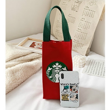 Ready stock STARBUCKS Túi Xách Nữ Vải Bạt Thời Trang Hàn