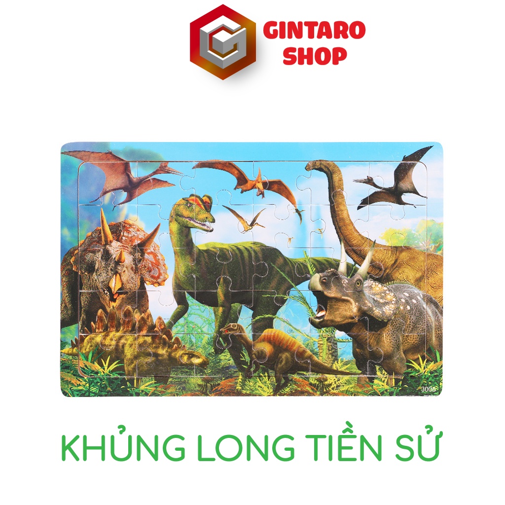 Bộ xếp hình 30 miếng cho bé , Puzzle xếp hình giúp bé phát triển tư duy và tính kiên trì từ nhỏ GINTARO SHOP