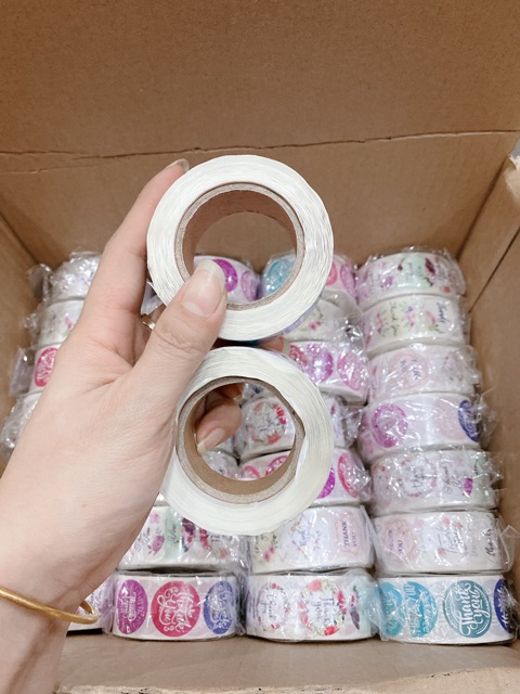 Tem dán thank you siu rẻ tiện lợi