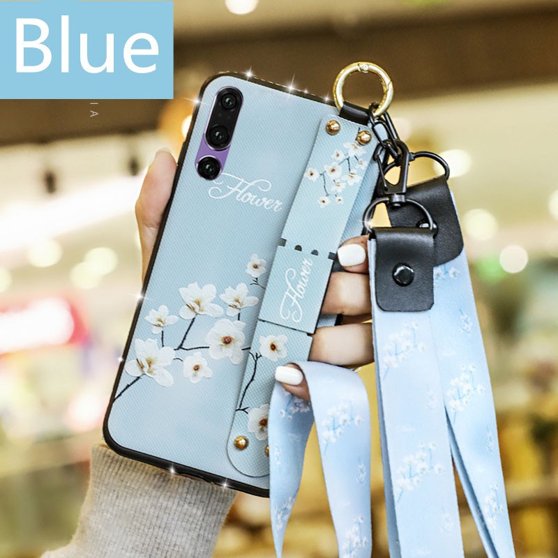 Ốp điện thoại kèm 2 dây ngắn & dài cho Huawei Y9 2019 Y7 Pro Y5 2018