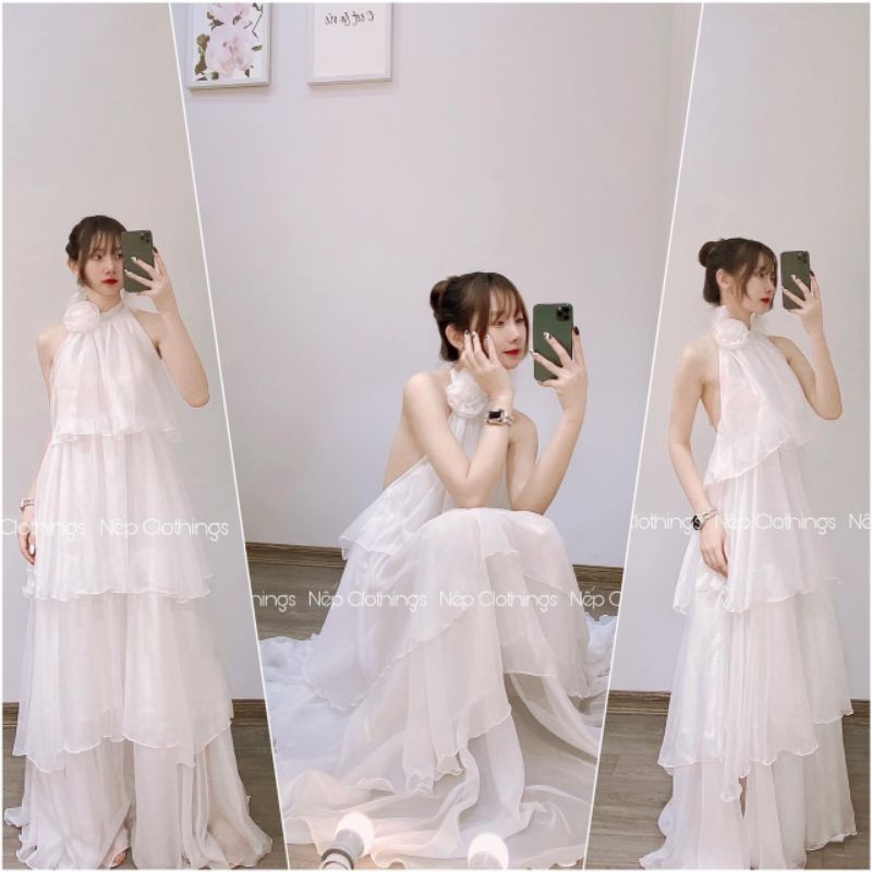 SALE VÁY MAXI CỔ YẾM | BigBuy360 - bigbuy360.vn