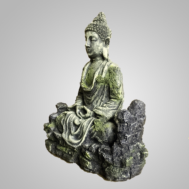 Tượng phật thích ca mini nhựa composite không phai màu trang trí bể cá, bình terrarium