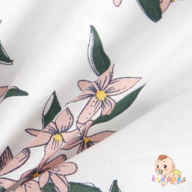 Jumpsuit Sát Nách Hoạ Tiết Hoa Màu Hồng Cho Bé Brs7046