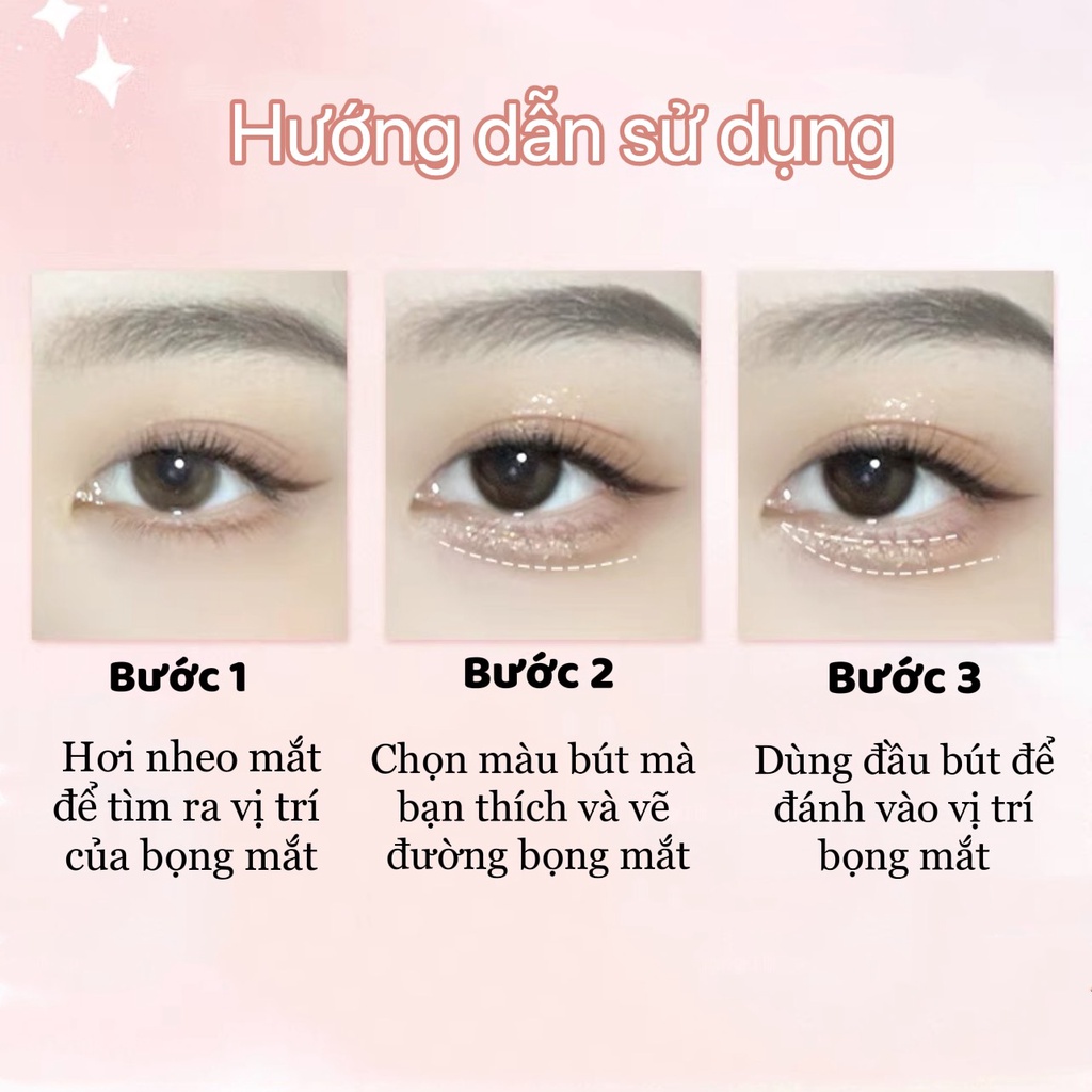 Bút nhũ kẻ bọng mắt nhím nhỏ GOGO TALES Gogotales GT358 GOGO115 CAPPPUVINI CAPU38 SWEET MINT SWMI28 XIXI XIXI26