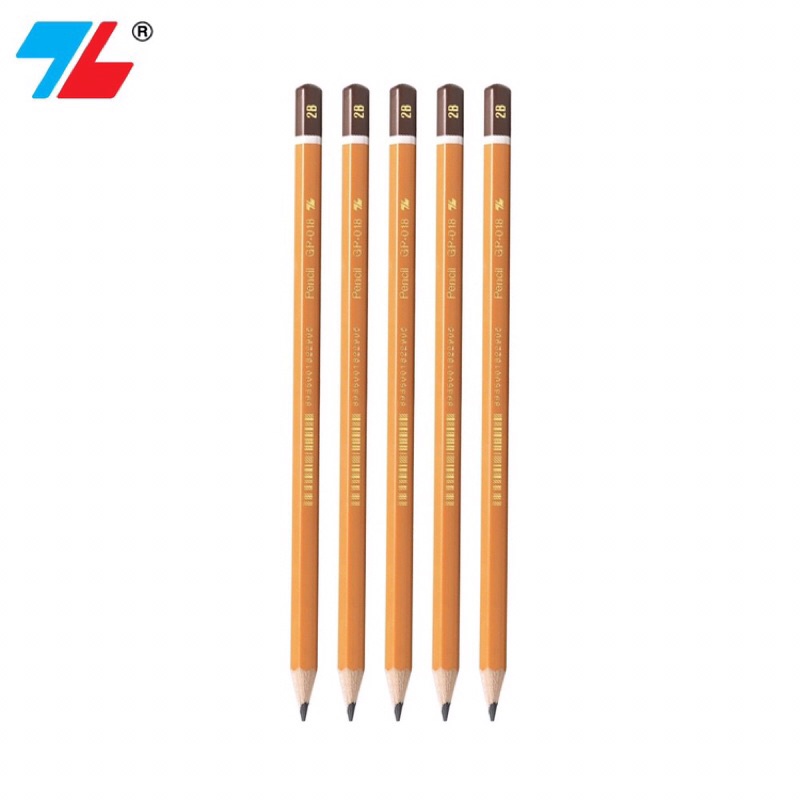 Combo 5 Bút chì gỗ Thiên Long GP-018- Độ cứng 2B