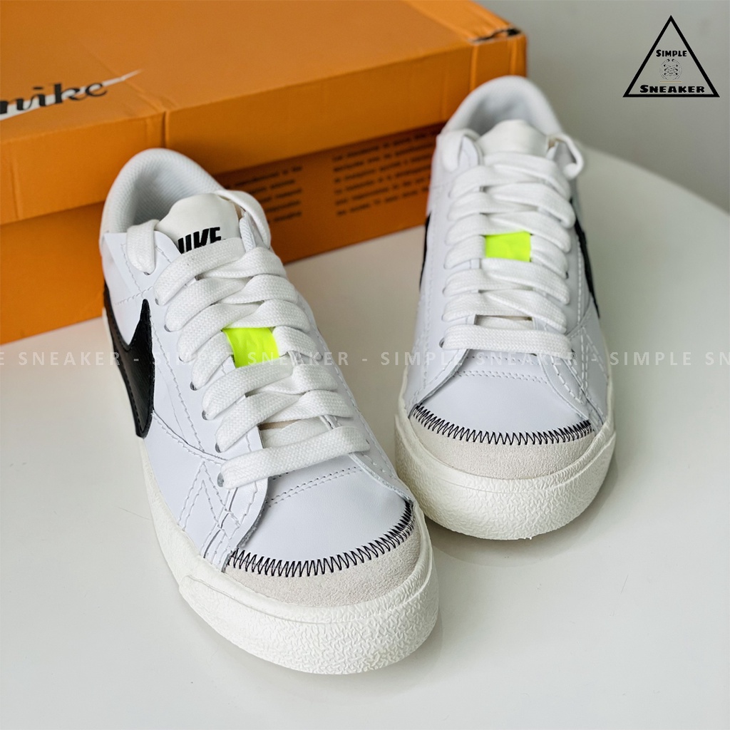 Giày Nike Blazer Low Jumbo Chính Hãng💙SIMPLE SNEAKER💙 Nike Blazer '77 Jumbo White Black