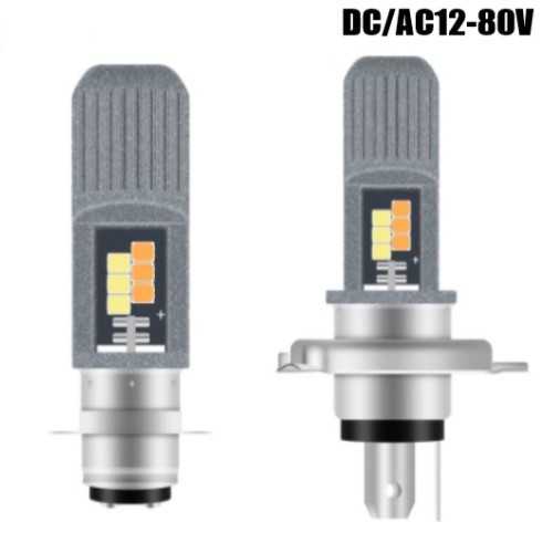 Đèn pha xe máy LYMOYO LED P15D H4 12 SMD DC/ AC 12-80V 6000K EX5 LC135 Y125Z đa năng tiện lợi