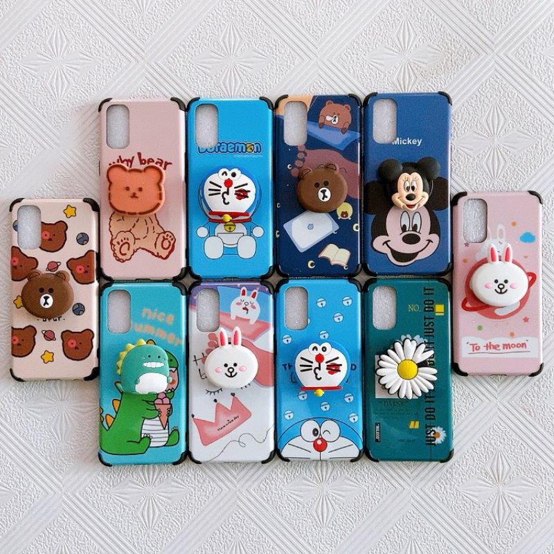 Ốp idm Hàn Quốc kèm pop Oppo Reno 2f/Reno 4/A3s/A12e/A92/A52/Reno 3/A91