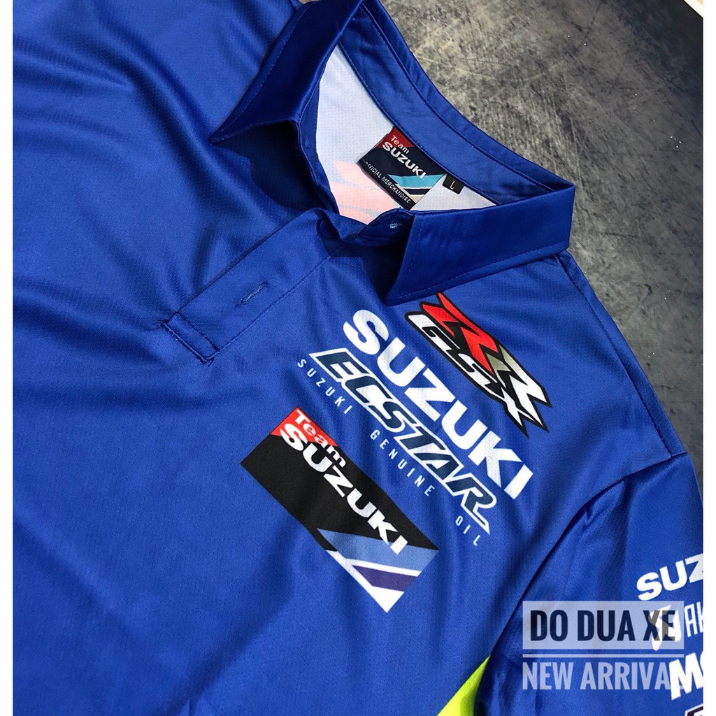 Áo thun đua xe polo Suzuki
