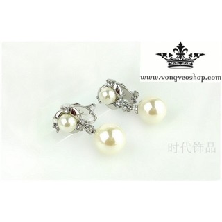 Set Khuyên tai ngọc trai rơi và vòng cổ