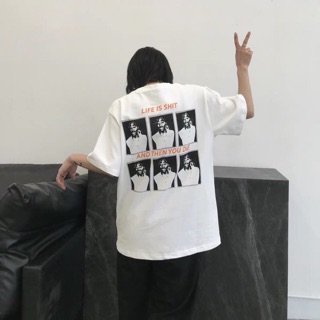 Áo tay lở trắng life ia shjt [UNISEX]