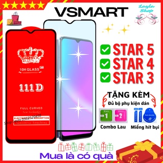 Kính Cường Lực Vsmart Star 5 / Star 4 / Star 3 - Miếng dán Full màn hình 111D cho điện thoại - Chống bám vân tay tốt